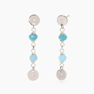 2 Jewels - Orecchini In Acciaio 316L - Glass Azzurro