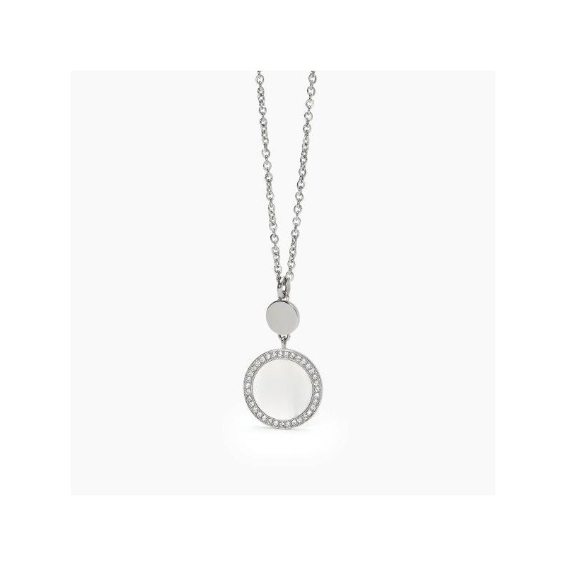2 Jewels - Girocollo In Acciaio 316L - Madreperla - Cristalli