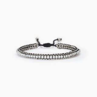 2 Jewels - Bracciale In Acciaio 316L - Nylon - Cz