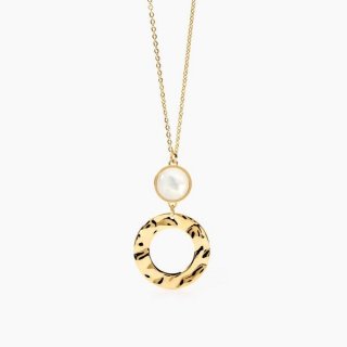 2 Jewels - Girocollo In Acciaio 316L - Pvd Giallo - Perle Conchig