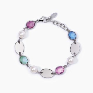 2 Jewels - Bracciale In Acciaio 316L - Elementi In Glass