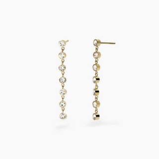 2 Jewels - Orecchini In Acciaio 316L - Pvd Giallo - Cristalli