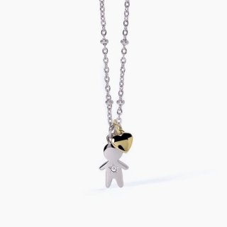 2 Jewels - Girocollo In Acciaio 316L - Pvd Giallo - Cristalli