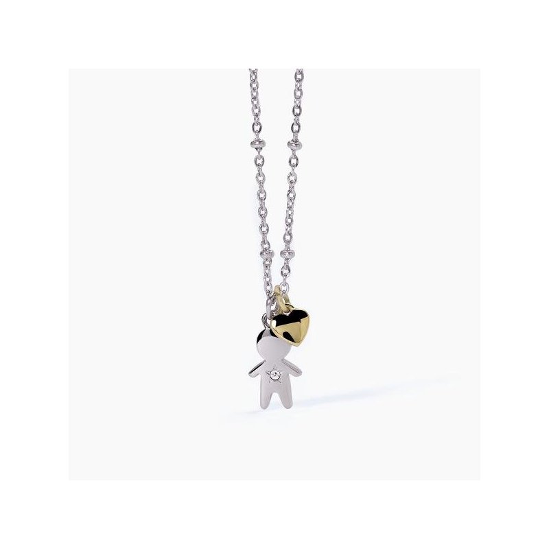 2 Jewels - Girocollo In Acciaio 316L - Pvd Giallo - Cristalli