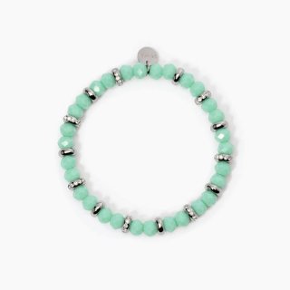 2 Jewels - Bracciale In Acciaio 316L - Glass Verde - Cristalli