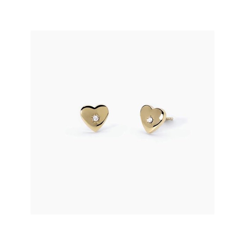 2 Jewels - Orecchini In Acciaio - Pvd Giallo - Cristalli