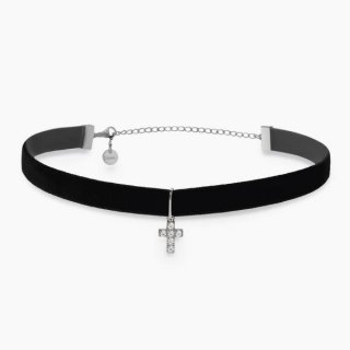 2 Jewels - Choker In Velluto - Acciaio 316L - Zirconi