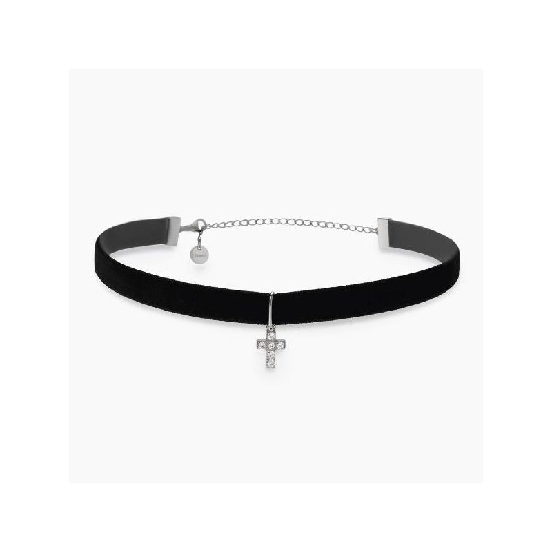 2 Jewels - Choker In Velluto - Acciaio 316L - Zirconi