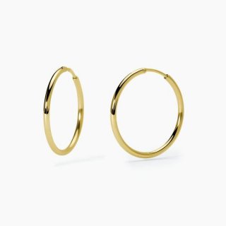 2 Jewels - Orecchini In Acciaio 316L - Pvd Giallo - Cerchio