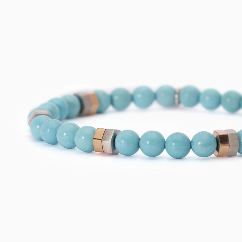 2 Jewels - Bracciale Turchese E Acciaio 316L - Pvd Rosé - Turchese
