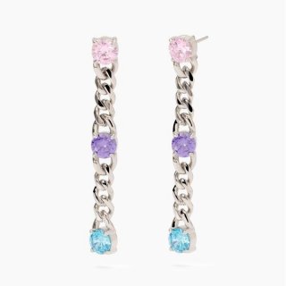 2 Jewels - Orecchini In Acciaio 316L - Zirconi Multicolor