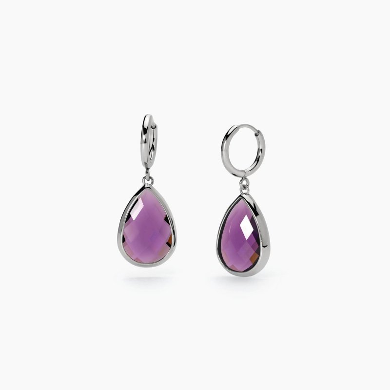 2 Jewels - Orecchini In Acciaio 316L - Glass Viola
