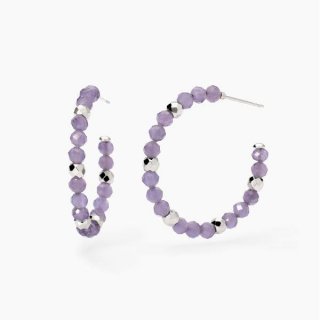 2 Jewels - Orecchini In Acciaio 316L - Glass Viola