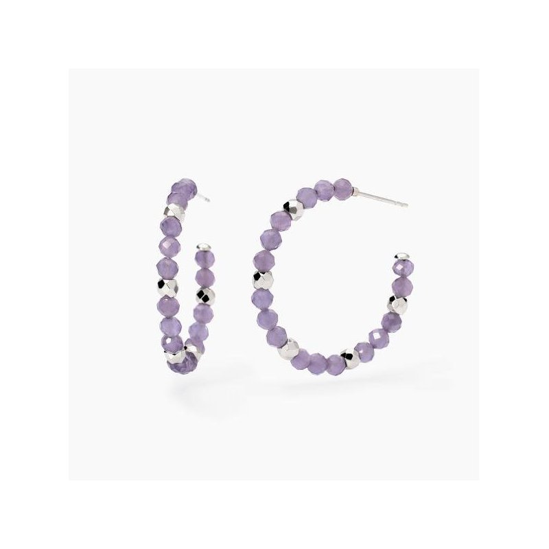 2 Jewels - Orecchini In Acciaio 316L - Glass Viola