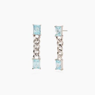 2 Jewels - Orecchini In Acciaio 316L - Zirconi Azzurri