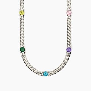 2 Jewels - Girocollo In Acciaio 316L - Zirconi Multicolor