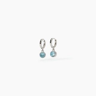2 Jewels - Orecchini In Acciaio 316L - Acquamarina Sintetica