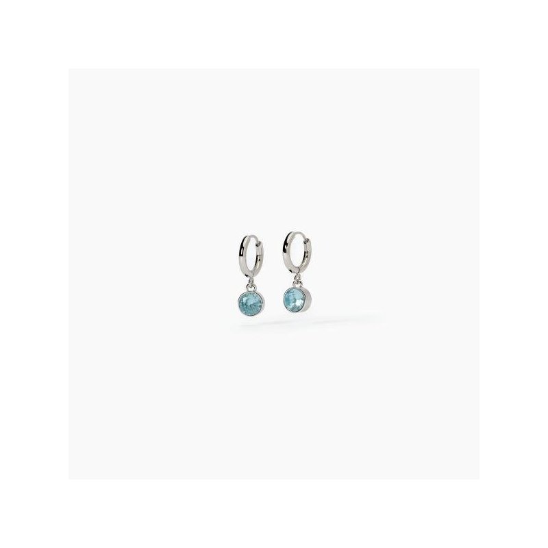 2 Jewels - Orecchini In Acciaio 316L - Acquamarina Sintetica