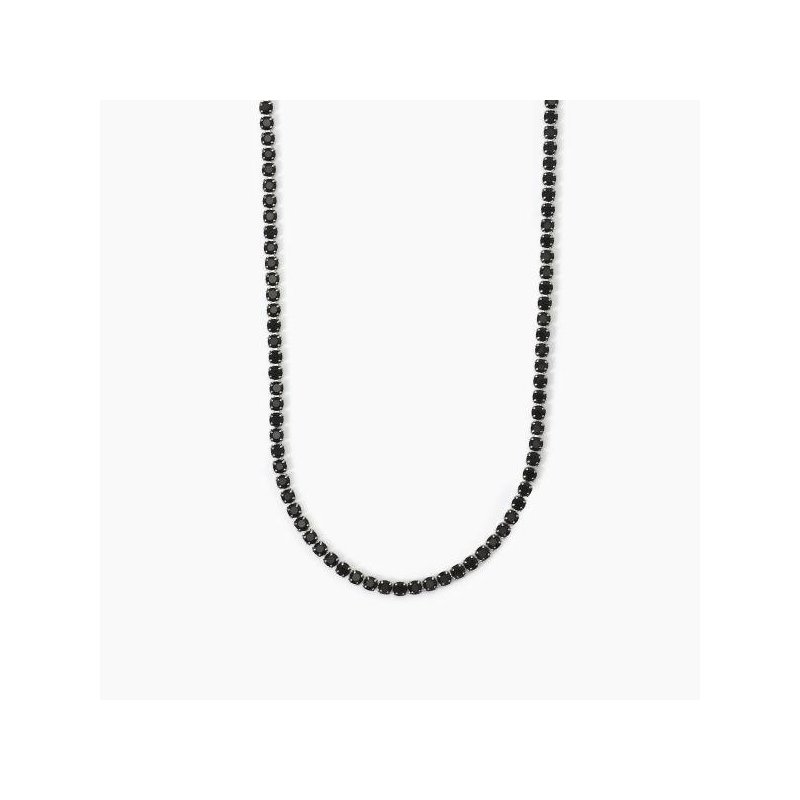 2 Jewels - Collana In Acciaio 316L - Cristalli Neri