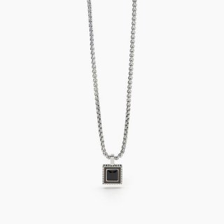 2 Jewels - Collana In Acciaio 316L - Pvd Gunmetal - Cristalli