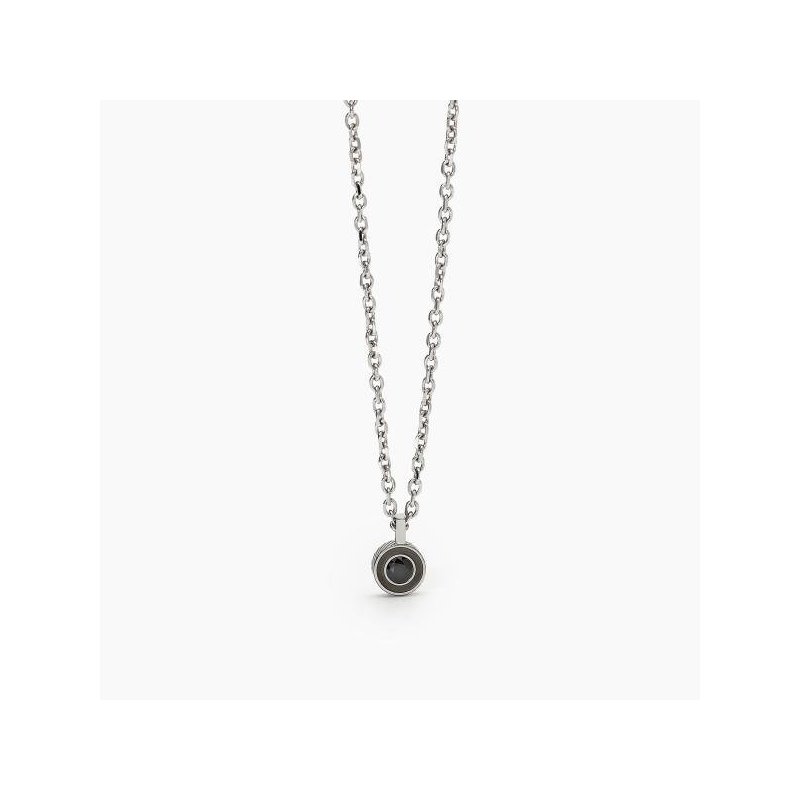 2 Jewels - Collana In Acciaio 316L - Pvd Gunmetal - Cristalli