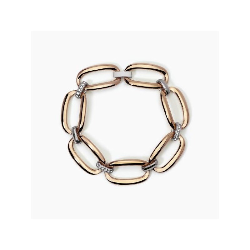 2 Jewels - Bracciale In Acciaio - Pvd Rosé - Cristalli