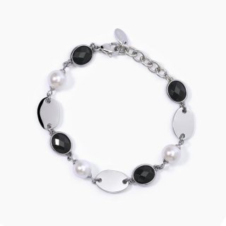 2 Jewels - Bracciale In Acciaio - Glass Perle Conchiglia