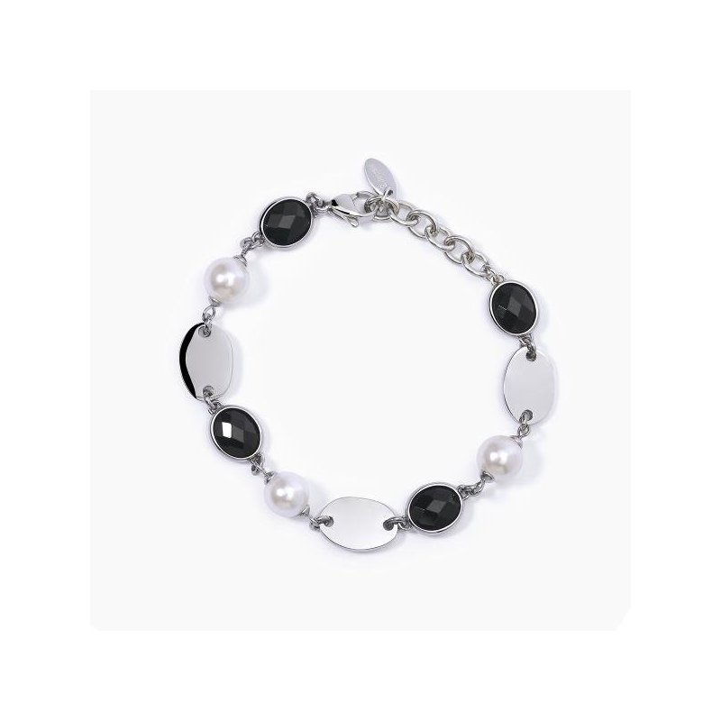 2 Jewels - Bracciale In Acciaio - Glass Perle Conchiglia