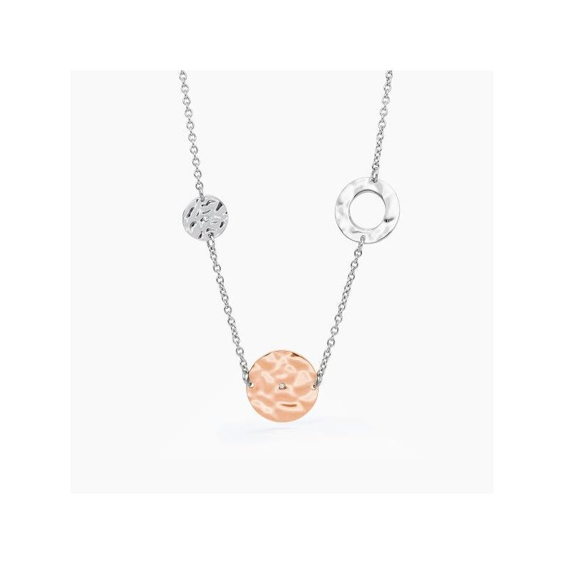 2 Jewels - Collana In Acciaio 316L - Pvd Rosé - Cristalli