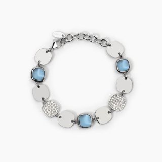 2 Jewels - Bracciale In Acciaio 316L - Glass Cristalli