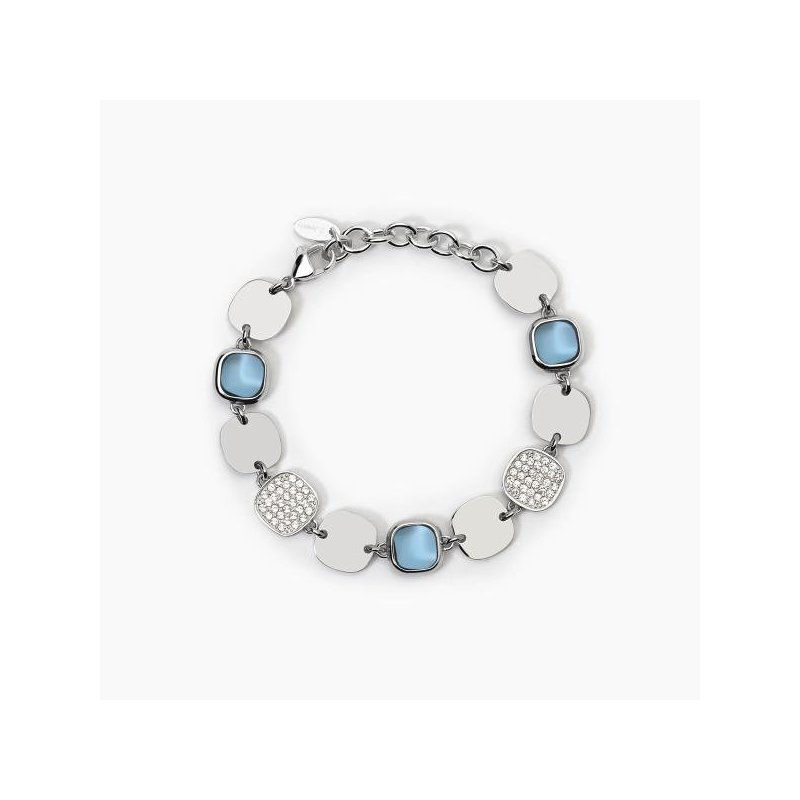 2 Jewels - Bracciale In Acciaio 316L - Glass Cristalli