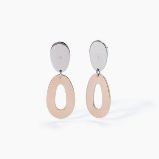 2 Jewels - Orecchini In Acciaio 316L - Pvd Rosé - Cristalli