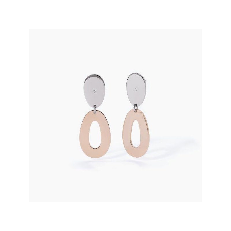 2 Jewels - Orecchini In Acciaio 316L - Pvd Rosé - Cristalli