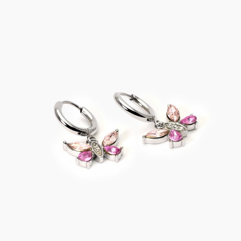 2 Jewels - Orecchini In Acciaio 316L - Tormalina Sintetica - Zirconi