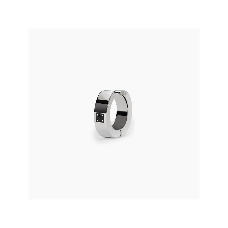 2 Jewels - Orecchino In Acciaio 304 - Cristallo Nero