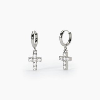 2 Jewels - Orecchini In Acciaio 316L - Zirconi Bianchi