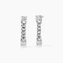 2 Jewels - Orecchini In Acciaio 316L - Zirconi - Catena Groumette