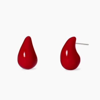 2 Jewels - Orecchini In Acciaio 304 - Smalto Rosso