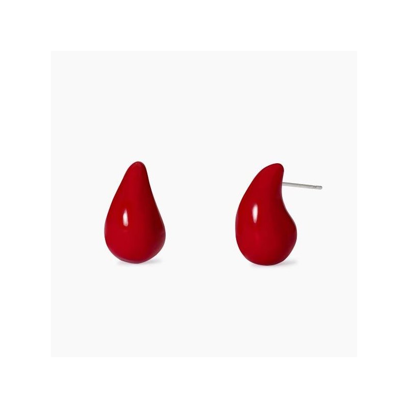 2 Jewels - Orecchini In Acciaio 304 - Smalto Rosso