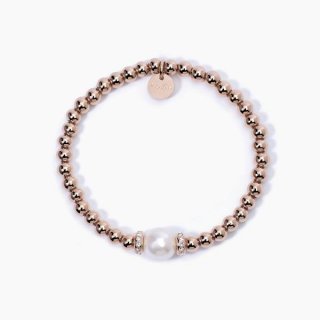2 Jewels - Bracciale In Acciaio 316L - Pvd Rosé - Perle Conchigli