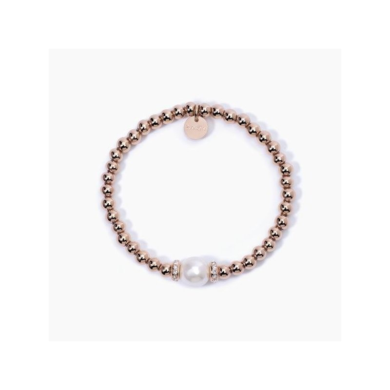 2 Jewels - Bracciale In Acciaio 316L - Pvd Rosé - Perle Conchigli