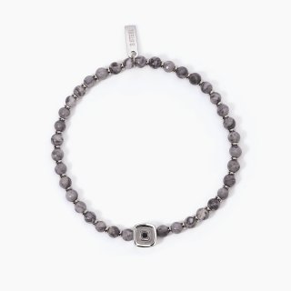 2 Jewels - Bracciale Agata Grigia - Acciaio 316L - Elegante