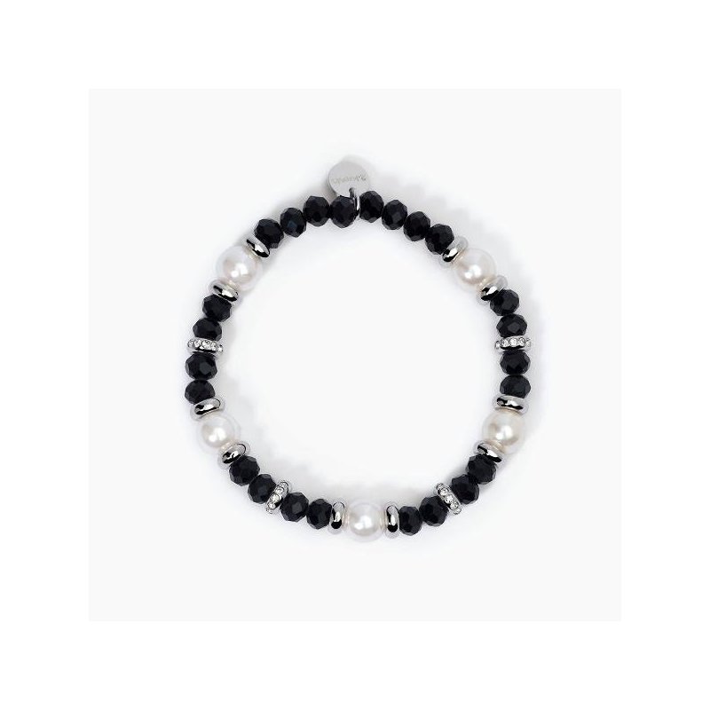 2 Jewels - Bracciale In Acciaio 316L - Glass Perle Conchiglia