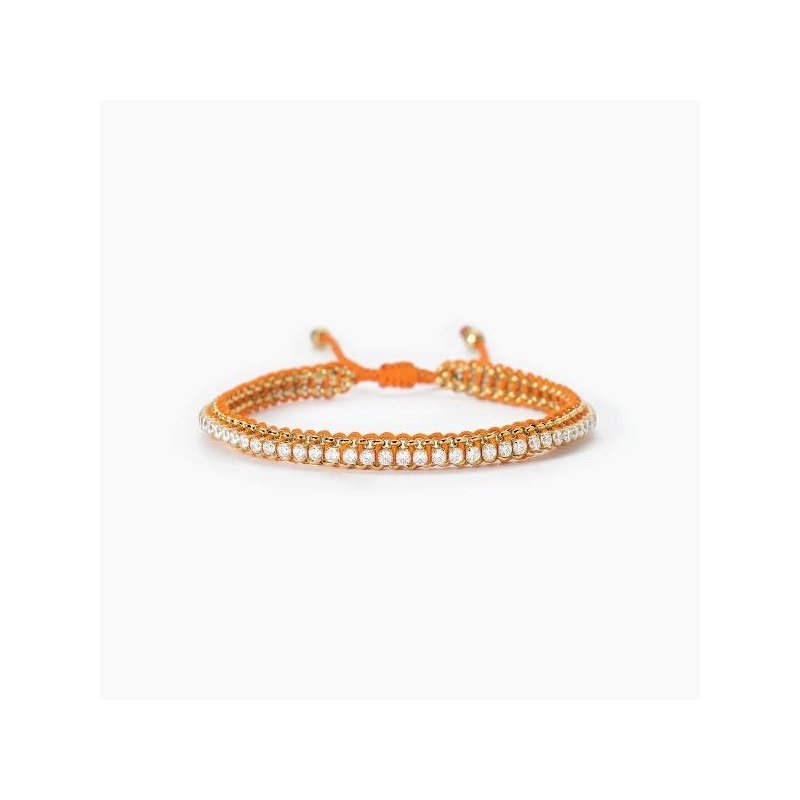 2 Jewels - Bracciale In Acciaio 316L - Pvd Giallo - Nylon
