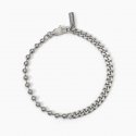 2 Jewels - Bracciale In Acciaio 316L - Satinato - Catena Pallinata