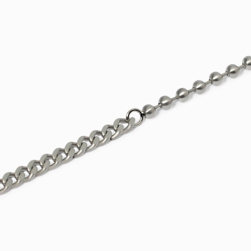 2 Jewels - Bracciale In Acciaio 316L - Satinato - Catena Pallinata
