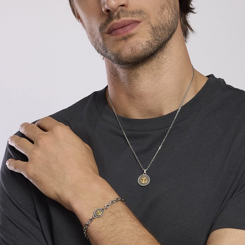 2 Jewels - Collana In Acciaio 316L - Pvd Gold - Cristalli