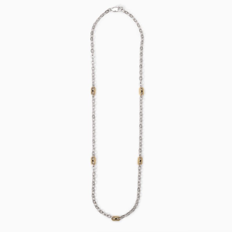 2 Jewels - Collana In Acciaio 316L - Pvd Gold - Cristalli