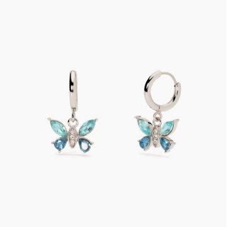 2 Jewels - Orecchini In Acciaio 316L - Zaffiro Sint - Zirc Cris