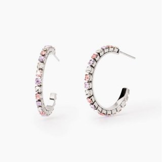 2 Jewels - Orecchini In Acciaio 316L - Cristalli Multicolor